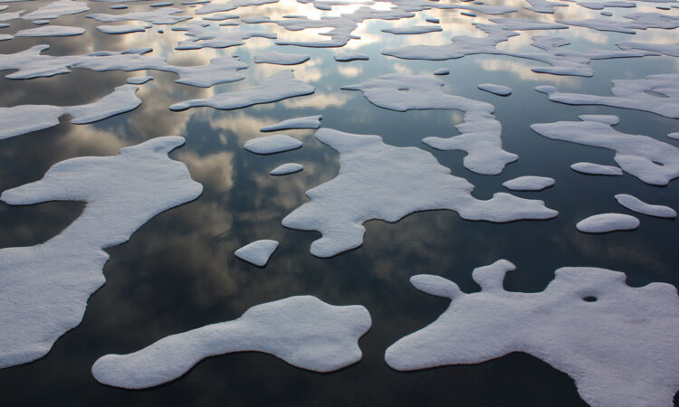 Melting arctic ice photographed 2011